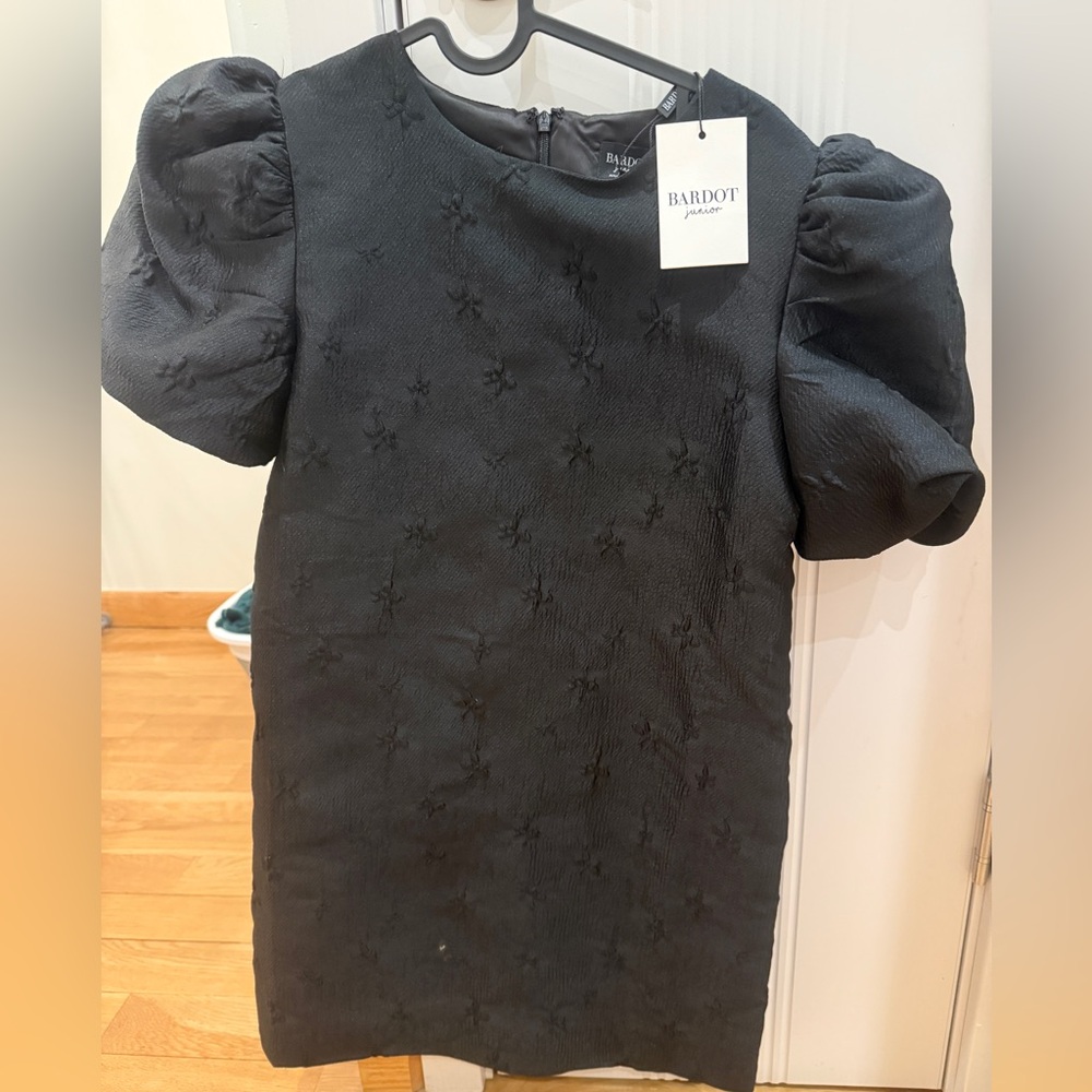 BARDOT Junior Mini Dress with Puffy Sleeves
